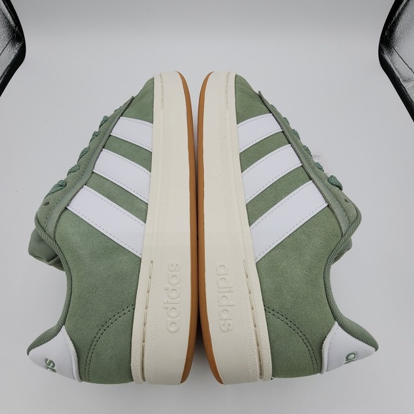 Adidas Grand Court Alpha‎ Shoes Womens 9 Silver Green Sneaker JR3143 NEW in Box - Picture 11 of 12